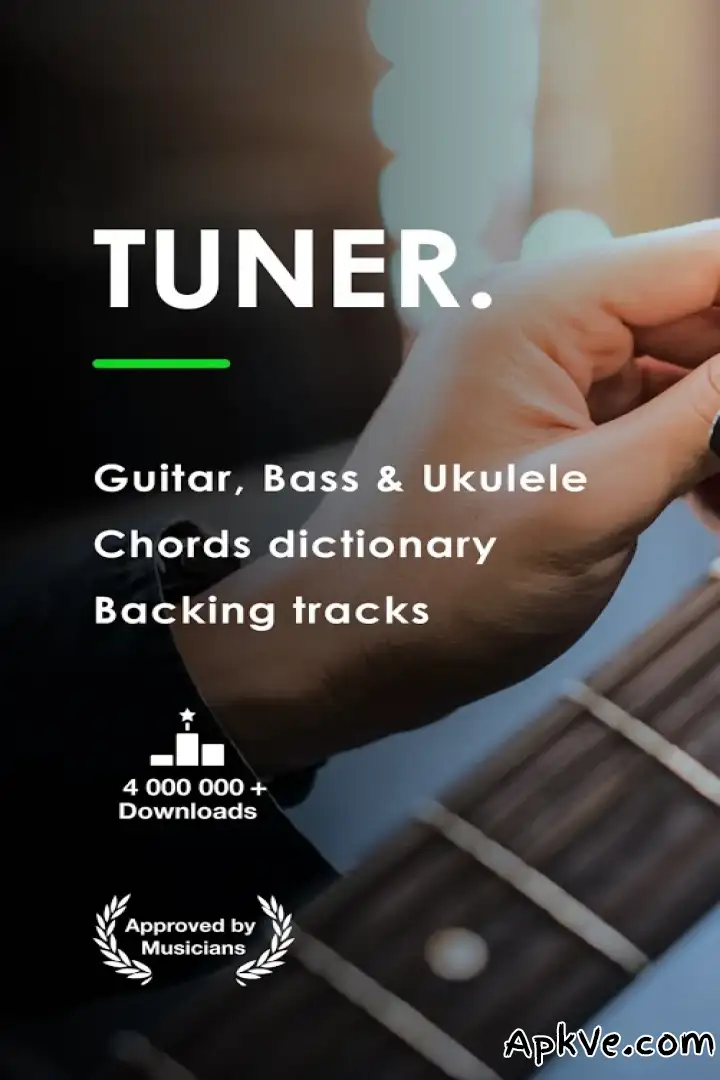 تحميل Guitar Tuner Pro- Tune your Guitar, Bass, Ukulele apk